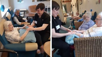 Residents enjoy therapeutic afternoon at Stalybridge care home
